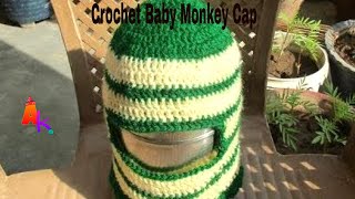 Crochet Baby CapMonkey cap Hindi [upl. by Harihat]