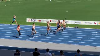 【Para Athletics】高桑早生 T64 women 100m Final 10  2019 HandiSport Open Paris [upl. by Haeli]