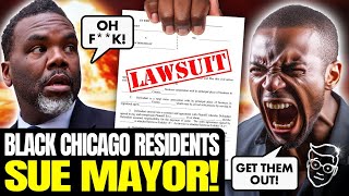 Black Chicago Residents Stage REVOLUTION Against Democrat Party  SUE Chicago Over Illegal Migrants [upl. by Delwyn201]