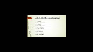 HTML formatting with Example [upl. by Keely391]