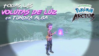 TODAS LAS VOLUTAS DE LUZ  TUNDRA ALBA 🥶  POKEMON LEYENDAS ARCEUS [upl. by Wheaton]