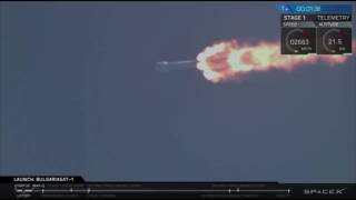 Blastoff SpaceX Launches BulgariaSat1 on Reused Rocket [upl. by Ardnasyl400]