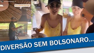 MICHELLE BOLSONARO VIRALIZA AO APARECER EM CHURRASCO SEM BOLSONARO [upl. by Osicran]