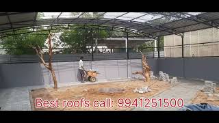 Metal roofing puff panel roofing Terrace roofing contractors in chennai call 9941251500 [upl. by Ecienaj568]