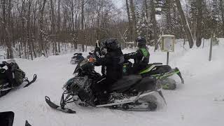 Chippewa Flowage Snowmobiling [upl. by Leatri]