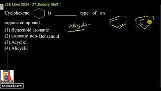 Cyclohexene is  type of an organic compound [upl. by Ecerahc]