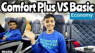 Delta Comfort VS Economy Experience on Bombardier CRJ900  MCI to JFK travel flight Delta [upl. by Asilla851]