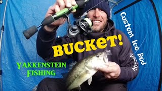 Custom Ice Rod lands a bucket mouth [upl. by Jelle885]