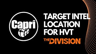 HOW to GET Target Intel for playing HVT in the Division [upl. by Aronas]