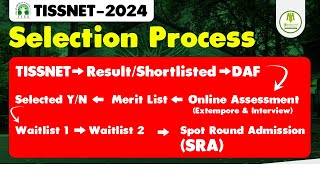 TISSNET 2024  Selection Process  Result  DAF  Merit List  Extempore  Interview  Watch Now [upl. by Walsh]