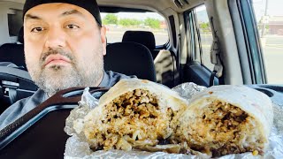 Keto Carne Asada Burrito Supreme Mukbang [upl. by Gery493]