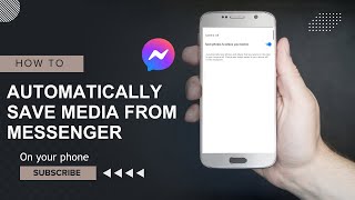 How to Save Photos and Videos on Messenger Automatically [upl. by Qifahs626]