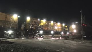 The Loram Rail Grinder Where Sparks FlyWorking In The Night [upl. by Ecad]