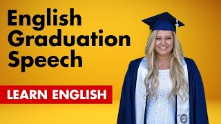 Learn English with English speeches  English Graduation Speech  With Subtitles [upl. by Adaliah]