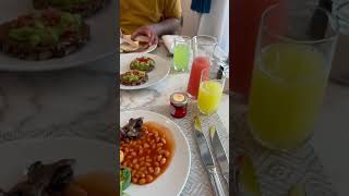 Breakfast with Burj Al Arab Views  Jumeirah Al Qasr dubai trending food shortvideo shorts uae [upl. by Alik789]