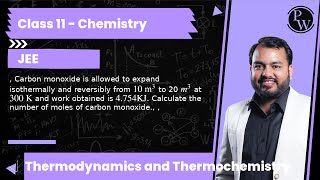 Carbon monoxide is allowed to expand isothermally and reversibly from 10 m3 to 20 m3 at 300 [upl. by Guild660]