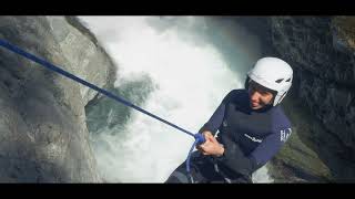 Canyoning nel torrente Sorba accompagnati dalle guide di Sesia rafting [upl. by Oeramed]