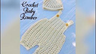 Crochet baby romper girlboy for beginners Malayalam part 1 [upl. by Aiz]