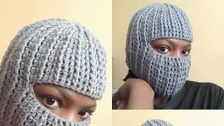 BALACLAVA SKI MASK CROCHET TUTORIAL  beginner friendly [upl. by Lotus356]