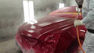 Cadillac CTSV Red Pearl Paint Job [upl. by Nosa]