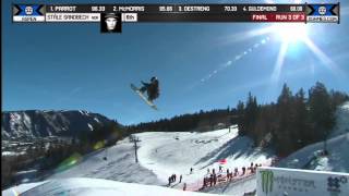 Ståle Sandbech gets bronze in Mens SBD Slopestyle [upl. by Valery]