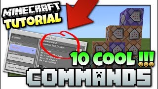 Minecraft  10 COOL COMMANDS  Easy Tutorial  PS4  MCPE  Bedrock  Xbox Java  Windows 10 [upl. by Rozalin368]