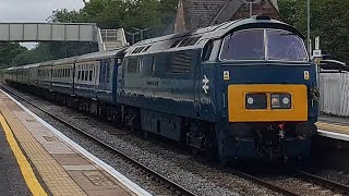 Decent action from salisbury and pewsey FT 44871 47812 and D1015 Western Champion [upl. by Eelnayr687]