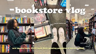 cozy fall bookstore vlog🕯️🧸🍂spend the day book shopping at barnes amp noble with me  HUGE book haul [upl. by Shanly]