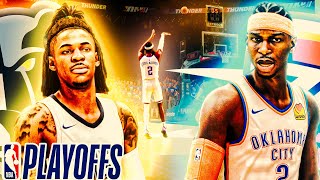 JA MORANT AND SGA PLAYOFF DUEL GOES DOWN TO LAST SHOT OKC Thunder Franchise Mode Nba 2k24 Ep 7 [upl. by Ackerley83]