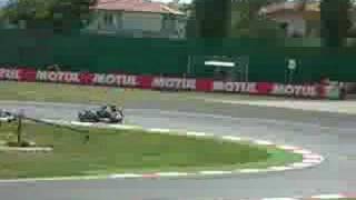 INCIDENTE DI CORSI AL CARRO MISANO 2007 125 [upl. by Nedgo]