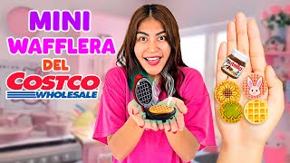 Probando LA MINI WAFLERA VIRAL DE COSTCO 🥞 💕 Waffles Miniatura 😍  CONNY MERLIN [upl. by Ameehs]