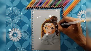 lord shiva drawing step by step  bholenath ki drawing kaise banate hain  शंकर जी की ड्राइंग [upl. by Ettelloc685]