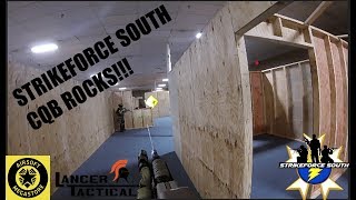 STRIKEFORCE SOUTH CQB GAMEPLAY pt2  LANCER TACTICAL GEN 2 M4  QSAirsoft [upl. by Tunk]