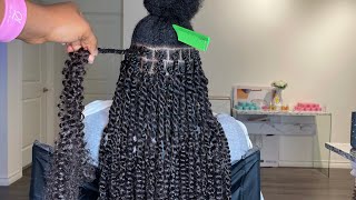 PASSION TWIST TUTORIAL  NO RUBBER BAND  PASSION TWIST ON 4C NATURAL HAIR  PASSIONTWIST [upl. by Arahsak]