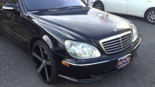 2003 Mercedes S500 Rolling out Rimtyme of Charlotte sitting on 22 Cavallo CLV5 [upl. by Ebner968]