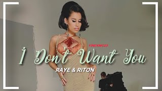 RAYE amp Riton  I Dont Want You  Español [upl. by Emmerie453]