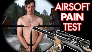 Shooting BARE SKIN  Airsoft sniper experiment [upl. by Ruberta]