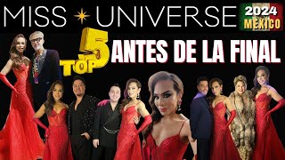 MISS UNIVERSO 2024 LIVE TOP 5 DE LA GENTE ANTES DE LA FINAL [upl. by Tildie40]