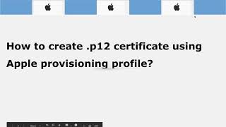 How to create p12 certificate using Apple provisioning profile [upl. by Delfeena110]