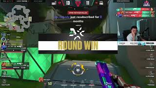 XSET 20 FNATIC in VCT Playoffs  Losers BracketEU LCQ [upl. by Esilahc674]