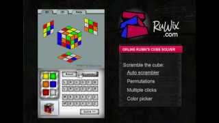 The Old Online Rubiks Cube Solver from 2012 [upl. by Acimad]