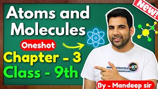 Atoms and Molecules class 9  Science class 9th  CBSE KVS New NCERT GREENBoard [upl. by Hourihan]