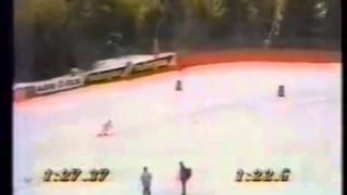 Bib 35 Isolde Kostner wins downhill Garmisch 1994 [upl. by Nagap]