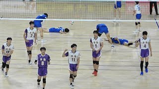 柳北悠李 小山海皇 昇陽高校 vs 東亜大学 第4セット 男子バレーボール 勝負はフルセットへ Japan volleyball [upl. by Salene646]