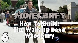 Minecraft How to Build The Walking Dead Woodbury Ep6  Woodbury House Scenery [upl. by Nirehs]