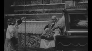 John XXIII pays homage to Vincent Pallotti in SantAndrea della Valle after his Canonization 1963 [upl. by Eimmelc]