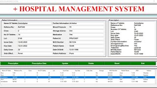 Hospital management system project in python with database  Mini project  Tkinter Hindi [upl. by Hildie605]