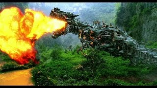 Optimus Prime vs Galvatron amp Lockdown Transformers Age of Extinction  2014 CLIP IMAX 4K [upl. by Mairhpe]