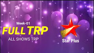 BARC TRP  WEEK 1 2024  Know Which Show became NO1 [upl. by Erdda]