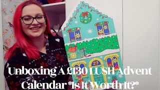 Unboxing A £130 LUSH Advent Calendar Is It Worth It [upl. by Lesoj324]